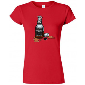 Junior Too Cute To Drink Whiskey DT Novelty T-Shirt