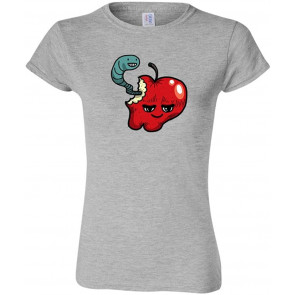 Junior Too Cute To Eat Apple DT Novelty T-Shirt