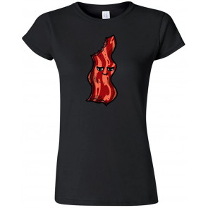 Junior Too Cute To Eat Bacon DT Novelty T-Shirt