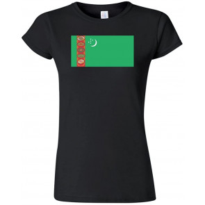 Junior Turkmenistan Country Flag DT Novelty T-Shirt