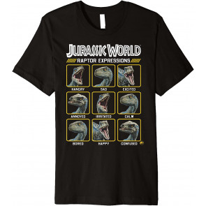 Jurassic World Two Blue Raptor Expressions T-Shirt
