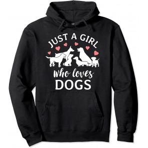 Just A Girl Who Loves Dogs Gift For Women Dog Mama Mom T-Shirt