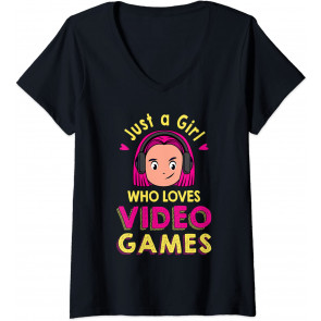Just A Girl Who Loves Video Games - T-Shirt