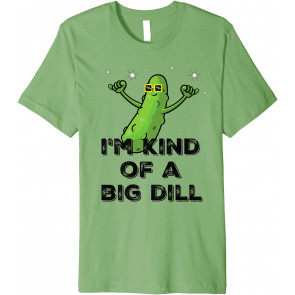 Just Dill With It Cartoon Pickles Pun T-Shirt