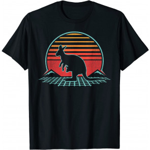 Kangaroo Retro Vintage 80s Style Animal Lover Gift T-Shirt