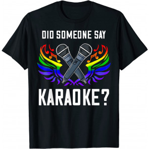 Karaoke Microphone Gift Machine Music Singer T-Shirt