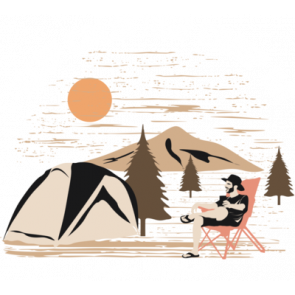Keep Calm And Camp On Explore The World  T-Shirt