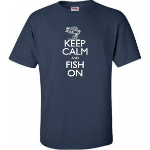 Keep Calm And Fish On Fishing Lovers T-Shirt