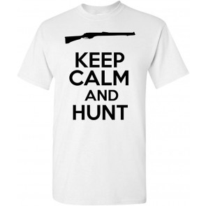 Keep Calm And Hunt Novelty Statement T-Shirt