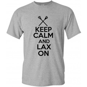 Keep Calm And Lax On Novelty Statement T-Shirt