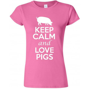 Keep Calm And Love Pigs Junior T-Shirt