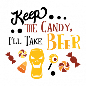 Keep The Candy Ill Take The Beer  Halloween Drinking Tee T-Shirt