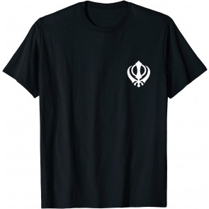 Khanda Sikh Symbol Chakkar Kirpans Chakra Sikhism Sign T-Shirt
