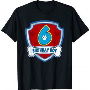 Kids 6 Year Old 6th Birthday Boys, Kids Patrol Party T-Shirt