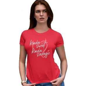 Kinda Sweet Kinda Savage Deluxe Soft T-Shirt