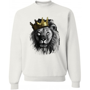 King Lion With Gold Crown Art Animal Lover T-Shirt