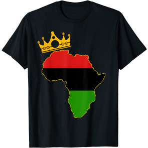 King Pan-African Black Liberation Flag Map Race T-Shirt