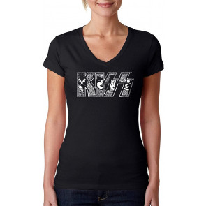 KISS Fully Licensed Word Art T-Shirt