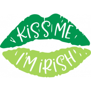 Kiss Me Im Irish Lips Inside T-Shirt