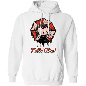 Kitty Resident Alice Evil Umbrella Halloween T-Shirt