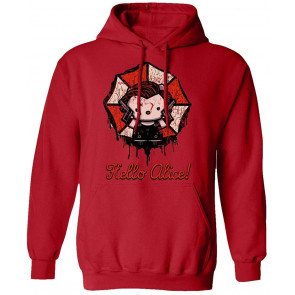 Kitty Resident Alice Evil Umbrella Halloween T-Shirt