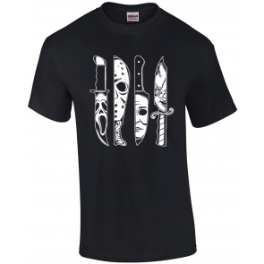 Horror Movie Killers Characters Knives Halloween 2021  T-Shirt