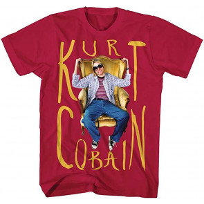 Kurt Cobain Sitting Chair Men's T-Shirt