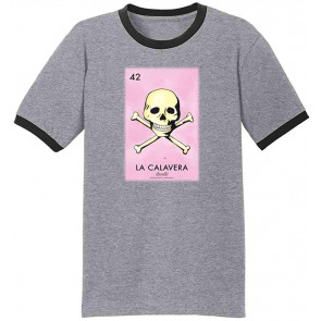 La Calavera Skull Loteria Card Mexican Bingo Graphic T-Shirt