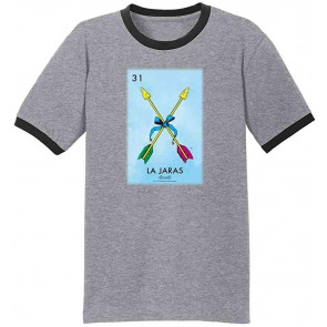 La Jaras Arrows Loteria Card Mexican Bingo Graphic T-Shirt
