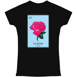 La Rosa Rose Loteria Card Mexican Bingo Graphic T-Shirt