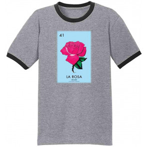 La Rosa Rose Loteria Card Mexican Bingo Graphic T-Shirt