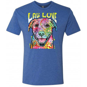 LAB LUV - Dean Russo Dog Modern Art - Tri-Blend T-Shirt