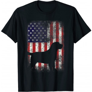 Labrador American Flag  T-Shirt