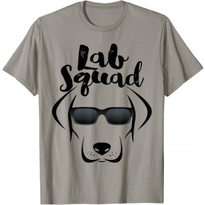 LABRADOR DOG GIFT, Black Lab Yellow Lab Squad Love Design T-Shirt