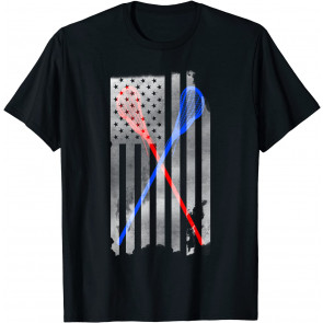 Lacrosse LAX American Flag T-Shirt