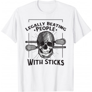 Lacrosse Vintage Retro Lacrosse Player Stick Quote T-Shirt