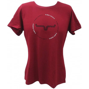 Ladies Circular Repeat Logo Design T-Shirt