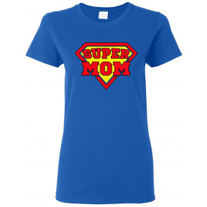 Ladies Super Mom Superhero T-Shirt