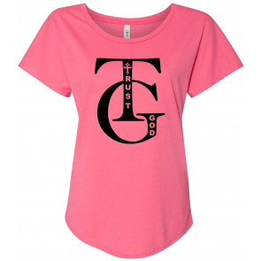 Ladies Trust God Christian Dolman T-Shirt