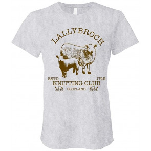 LALLYBROCH Knitting - Sheep Fibers Knit - Ladies Cotton T-Shirt