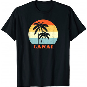 Lanai, Hawaii Vintage Retro Sun & Surf Vacation Gift T-Shirt