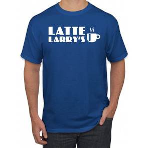 Latte Larry's California Coffee Shop Logo Pop Culture T-Shirt