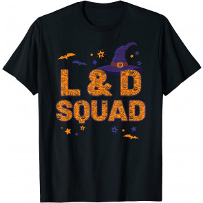 L&D Squad Witch Hat Labor And Delivery Nurse Crew Halloween T-Shirt