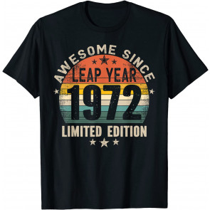 Leap Year Birthday - Awesome Since 1972 Vintage Leap Day T-Shirt
