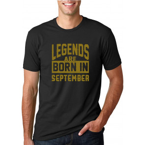 Legends Are Born In Gold Design T-Shirt