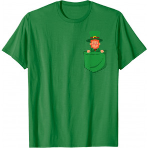 Leprechaun In Pocket T-Shirt
