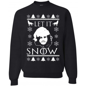 Let It Snow Jon Snow Stark GoT Ugly Christmas  T-Shirt