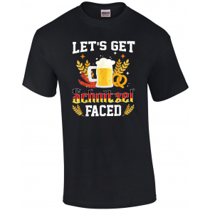 Let's Get Schnitzel Faced German Beer Oktoberfest T-Shirt