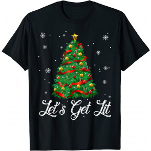Let's Get Lit Christmas Tree T-Shirt