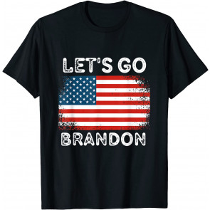 Let's Go Brandon American Flag Retro Vintage T-Shirt